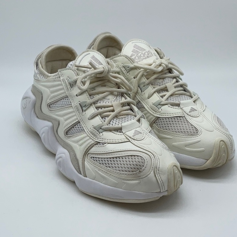 ADIDAS WOMENS WMNS FYW S-97 'TRIPLE WHITE' FOOTWEAR WHITE/OFF WHITE/ORACLE TINT